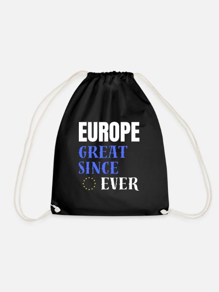 EUROPA GROSS SEIT JEHER - Turnbeutel - Schwarz