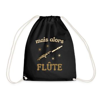 MAIS ALORS FLUTE - Sac de sport léger - noir - Devant