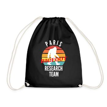 PARIS BIGFOOT RESEARCH TEAM - Sac de sport léger - noir - Devant