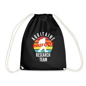 AQUITAINE BIGFOOT RESEARCH TEAM - Drawstring Bag - black - Front