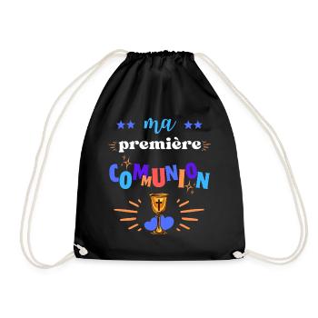 Ma Premiere Communion Garçon - Sac de sport léger - noir - Devant