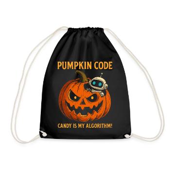 Pumpkin Code : Candy est mon algorithme ! - Sac de sport léger - noir - Devant
