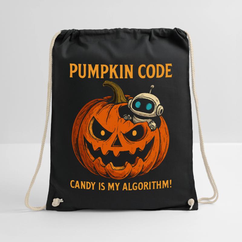 Pumpkin Code: Candy is My Algorithm! Drawstring Bag