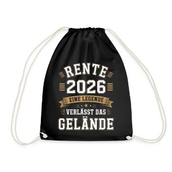 Retirement 2026: Legend leaves the site - Drawstring Bag - black - Front