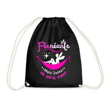 Nothingness Fairy but just right - Drawstring Bag - black - Front