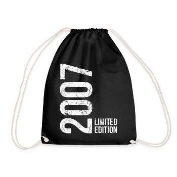 19. Geburtstag Junge Mädchen 19 Jahre 2007 Lustig  - Turnbeutel - Schwarz - Vorne
