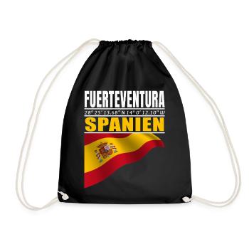 Fuerteventrura - Turnbeutel - Schwarz - Vorne