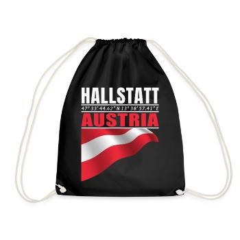 Hallstatt - Drawstring Bag - black - Front