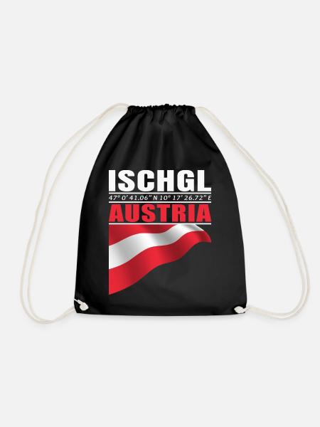 Ischgl - Turnbeutel - Schwarz
