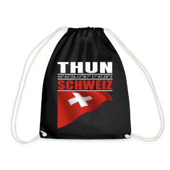 Thun - Turnbeutel - Schwarz - Vorne