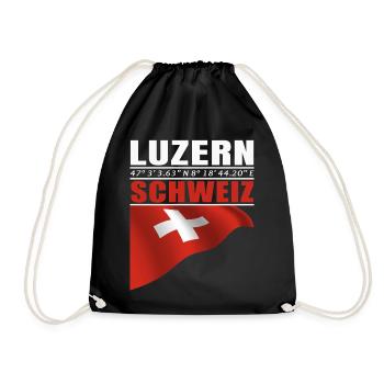 Lucerne - Drawstring Bag - black - Front