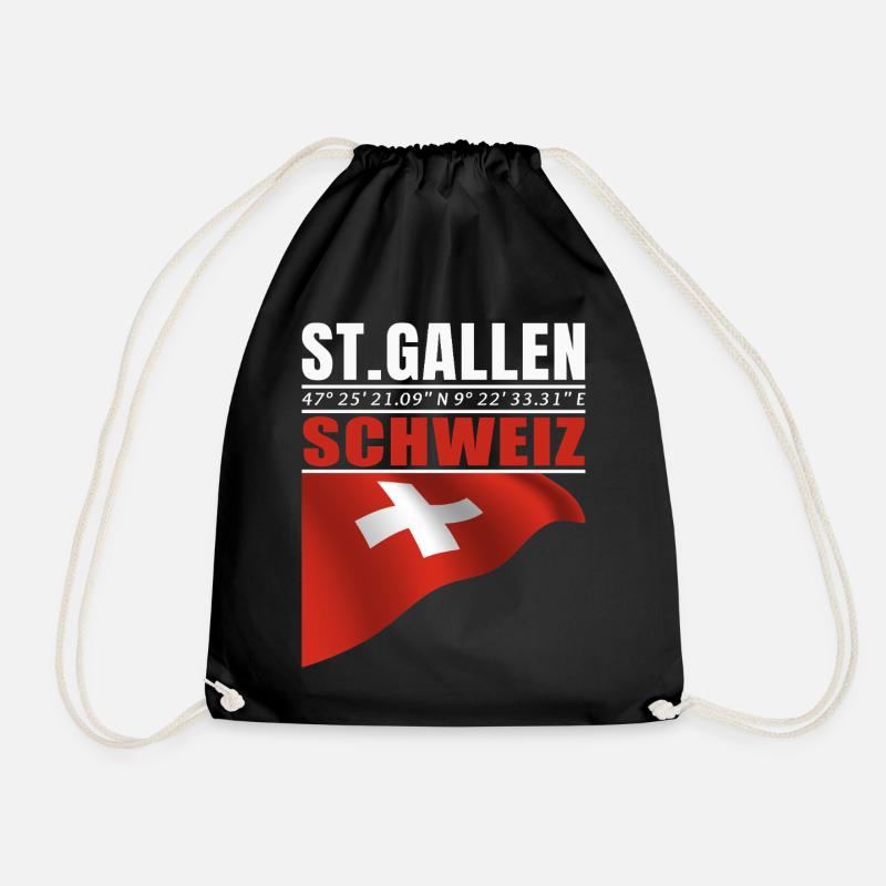 St. Gallen - Turnbeutel - Schwarz