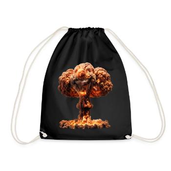 The power of atoms - Drawstring Bag - black - Front