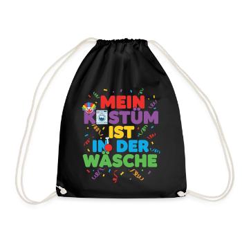 My Costume Lingerie Clown Carnival Gift - Drawstring Bag - black - Front