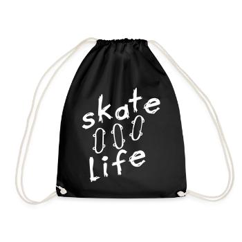 Skate - Drawstring Bag - black - Front