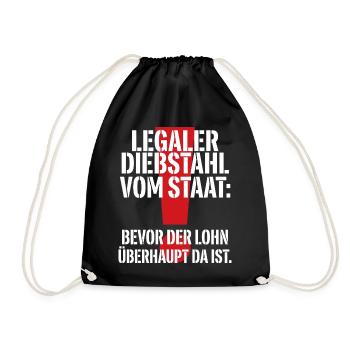 Vol légal à l’État - Sac de sport léger - noir - Devant