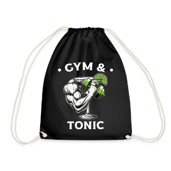 Gym & Tonic Fitness Fusion - Turnbeutel - Schwarz - Vorne