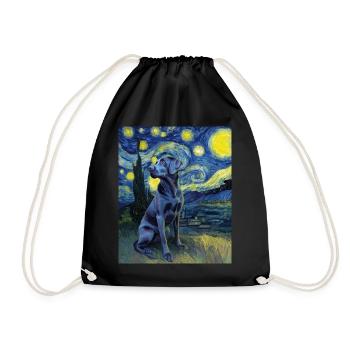Labrador Retriever - Drawstring Bag - black - Front