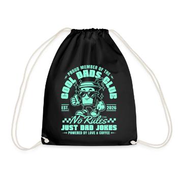 Cool Dads Club - Dad 2026 Gift Father Father's Day - Drawstring Bag - black - Front