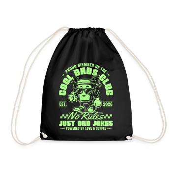 Cool Dads Club - Dad 2026 Gift Father Father's Day - Drawstring Bag - black - Front