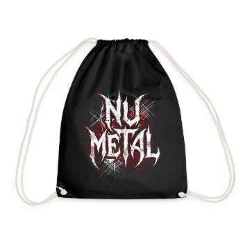 Nu Metal Grunge Crest for Metalheads - Drawstring Bag - black - Front