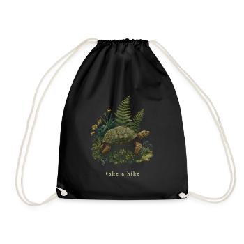 take a hike - Drawstring Bag - black - Front