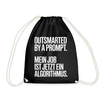 Outsmarted by a Prompt – Algorithmus - Turnbeutel - Schwarz - Vorne