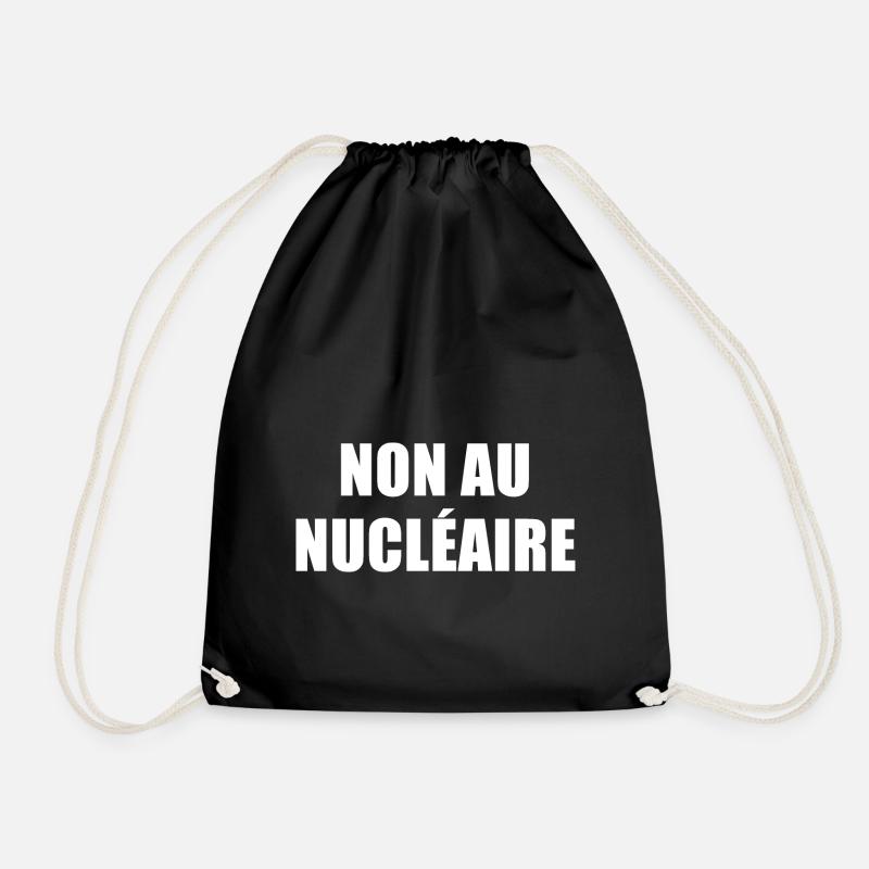 Non au nucléaire - Sac de sport léger - noir