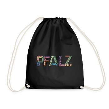 Pfalz Palz Pfälzer Dialekt Pfälzisch Schorle - Turnbeutel - Schwarz - Vorne