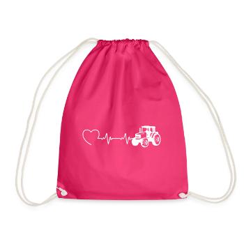 ferme tracteur tracteur EKG tracteur Bauer - Sac de sport léger - fuchsia - Devant