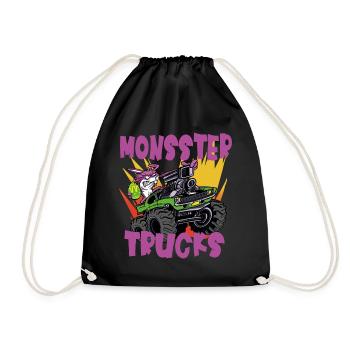 Easter Bunny et Easter Egg Monster Truck Rccars - Sac de sport léger - noir - Devant