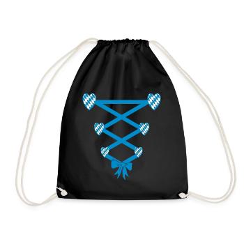 Volksfest Dirndl Replacement - Drawstring Bag - black - Front