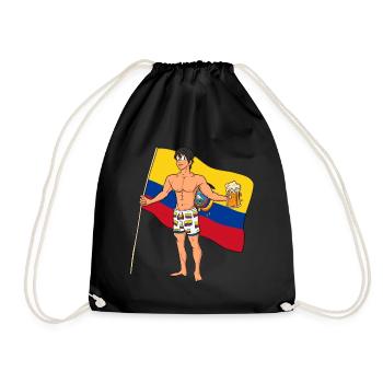 Ecuador Hot Boy - Drawstring Bag - black - Front