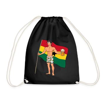 Ghana Hot Boy - Drawstring Bag - black - Front