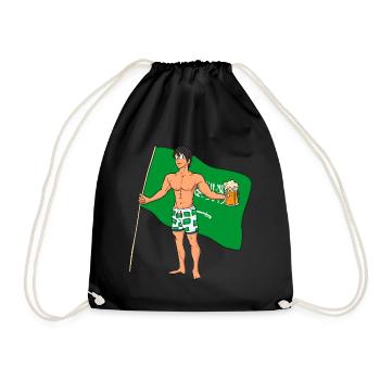 Saudi Arabia Hot Boy - Drawstring Bag - black - Front