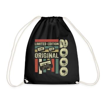 Millésime 2000 - citation d’anniversaire rétro 2000 - Sac de sport léger - noir - Devant