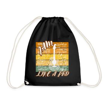 Jam like a Pro - Drawstring Bag - black - Front