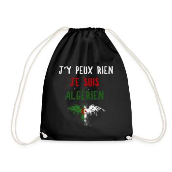 J'y peux rien Je suis Algérien - Sac de sport léger - noir - Devant