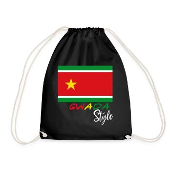 Gwada Style Drapeau Guadeloupe - Sac de sport léger - noir - Devant
