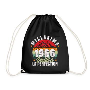 Millésime 1966, Cadeau D'anniversaire Vintage 1966 - Sac de sport léger - noir - Devant