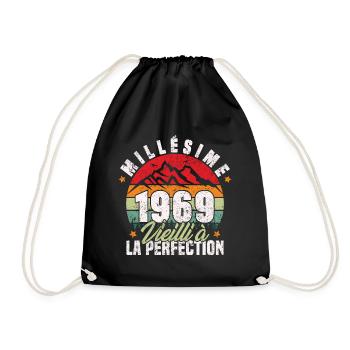 Millésime 1969, Cadeau D'anniversaire Vintage 1969 - Sac de sport léger - noir - Devant