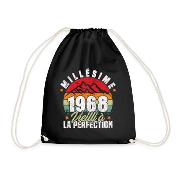 Millésime 1968, Cadeau D'anniversaire Vintage 1968 - Sac de sport léger - noir - Devant