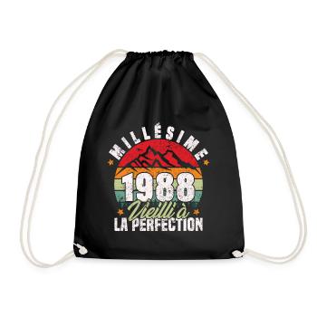 Millésime 1988, Cadeau D'anniversaire Vintage 1988 - Sac de sport léger - noir - Devant
