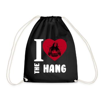 J’aime Hang Lover Heart Hang Music Fan - Sac de sport léger - noir - Devant