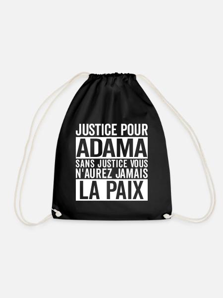 Justice pour ADAMA, Justice pour Adama Traore - Sac de sport léger - noir
