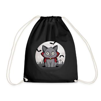 Chat Vampurr Halloween - Sac de sport léger - noir - Devant