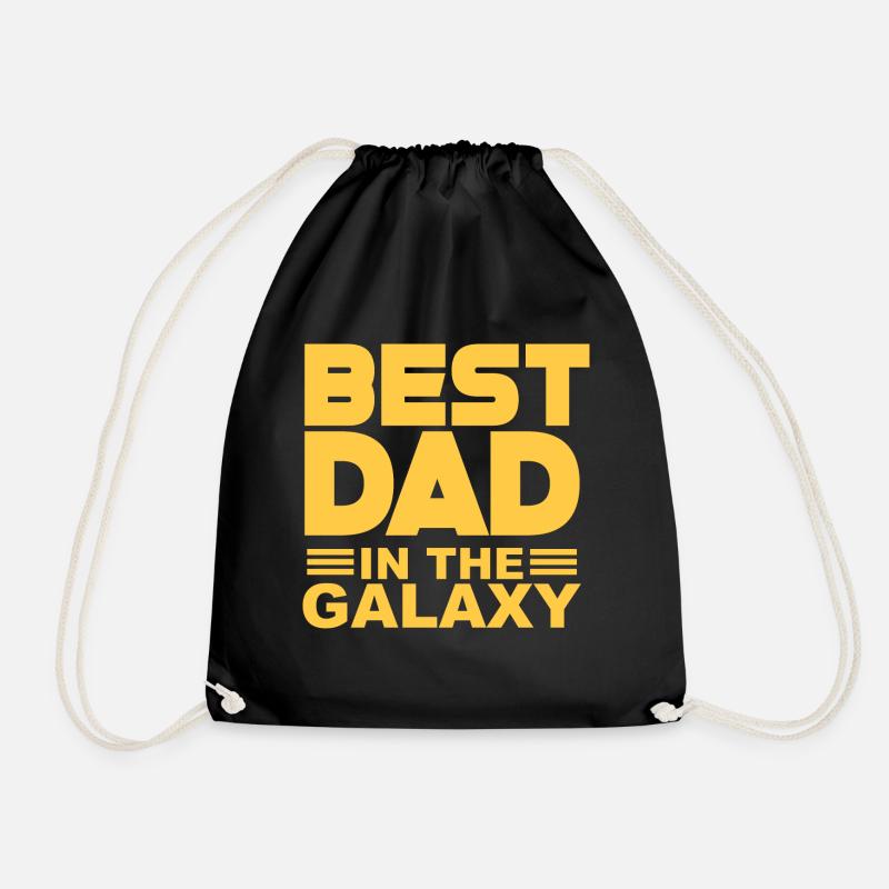 bester Papa/ bester Papa Shirts / best Dad Shirts - Turnbeutel - Schwarz