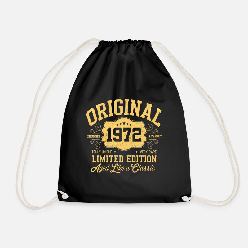 Original 1972 - Geburtstag 1972 Klassiker Edition - Turnbeutel - Schwarz