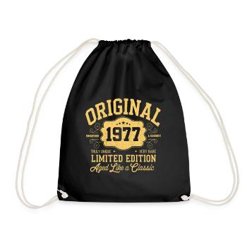 Original 1977 - Birthday 1977 Classic Edition - Drawstring Bag - black - Front