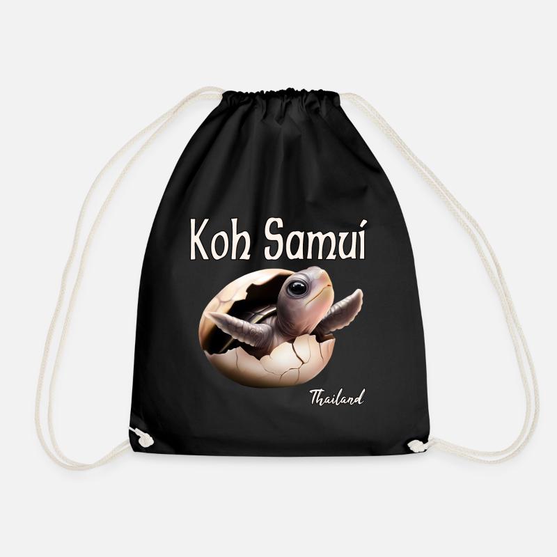 Koh Samui, Thailand - Turnbeutel - Schwarz